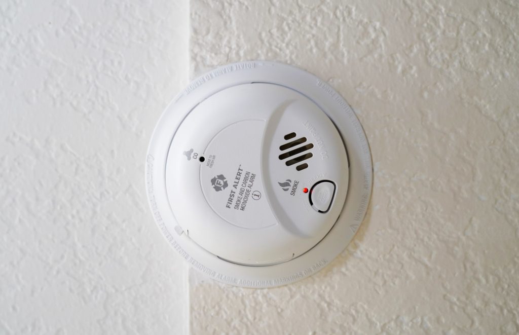 Smoke and Carbon Monoxide Detector on Wall